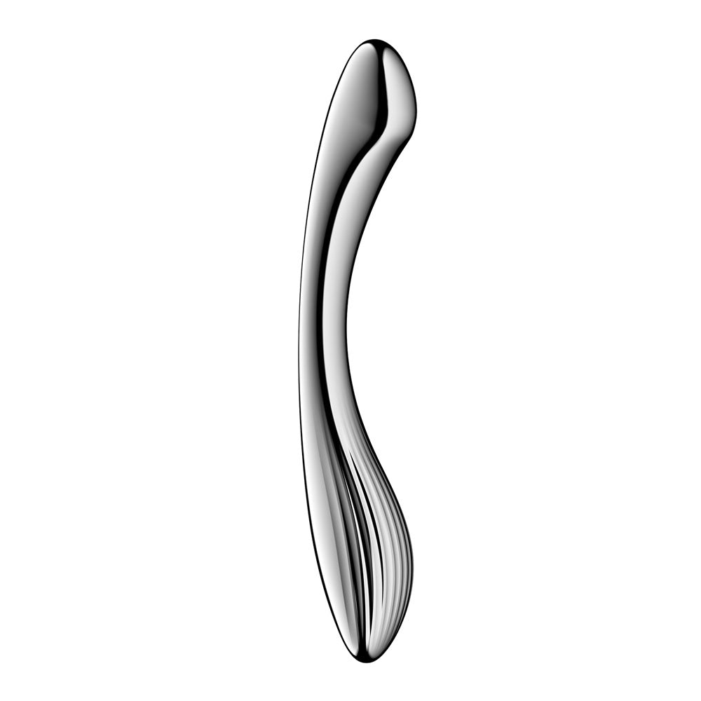 Satisfyer Pure Gravity 1 - Chrome Steel 22 cm Dildo