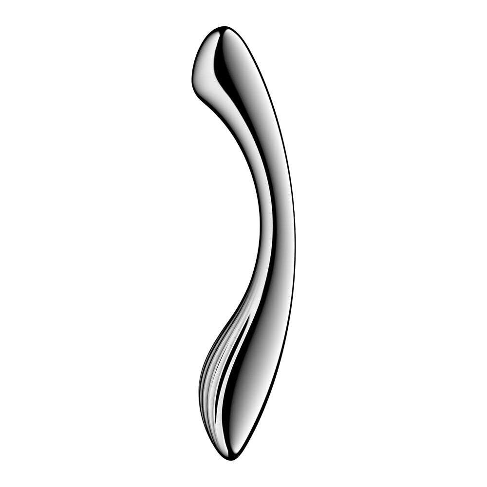 Satisfyer Pure Gravity 1 - Chrome Steel 22 cm Dildo