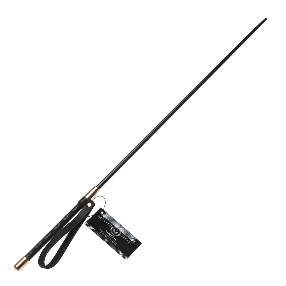 Buy Master Series Sinful Impact Cane - Black Plastic Cane Whip at NZ’s Mega Adult Toys Store. Discover premium sex toys with discreet shipping at the best price in NZ