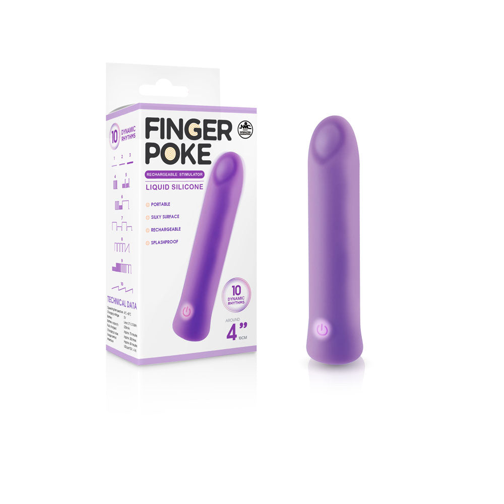 Buy Finger Poke - Purple - Purple 10 cm USB Rechargeable Bullet at NZ’s Mega Adult Toys Store. Discover premium sex toys with discreet shipping at the best price in NZ