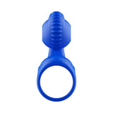 Adam & Eve ROCKIN & ROLLIN SNAIL - Blue USB Rechargeable Vibrating Couples Cage