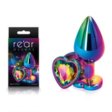 Buy Rear Assets Multi Coloured Heart - Multi Coloured Medium Metal Butt Plug with Rainbow Heart Gem Base at NZ’s Mega Adult Toys Store. Discover premium sex toys with discreet shipping at the best price in NZ