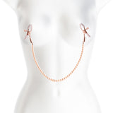 Buy Bound Nipple Clamps - DC1 - Rose Gold - Rose Gold Nipple Clamps with Gold Pearl Chain at NZ’s Mega Adult Toys Store. Discover premium sex toys with discreet shipping at the best price in NZ