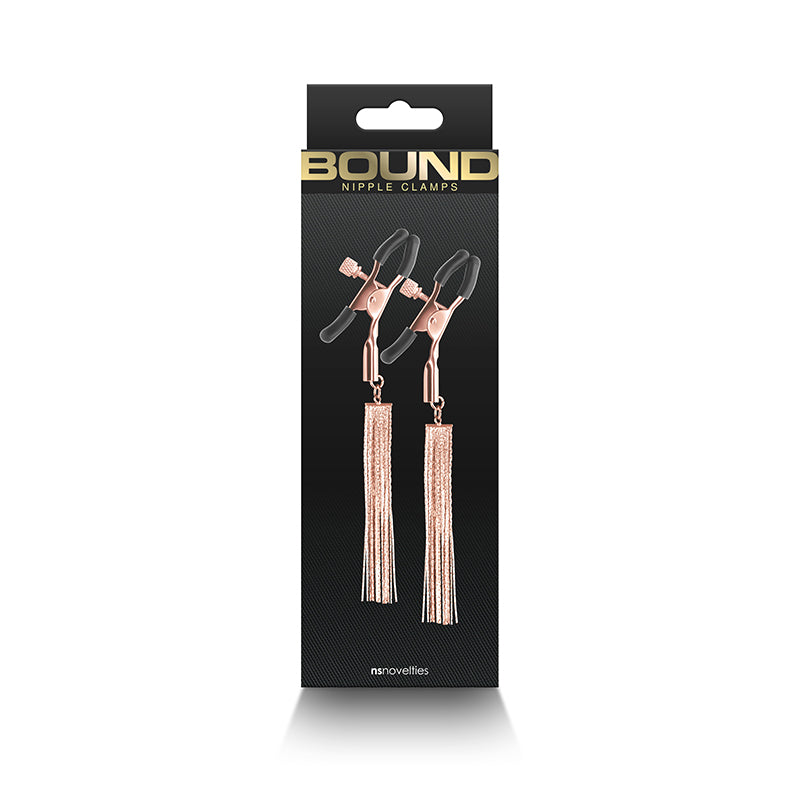 Buy Bound Nipple Clamps - D2 - Rose Gold - Rose Gold Nipple Clamps - Set of 2 at NZ’s Mega Adult Toys Store. Discover premium sex toys with discreet shipping at the best price in NZ