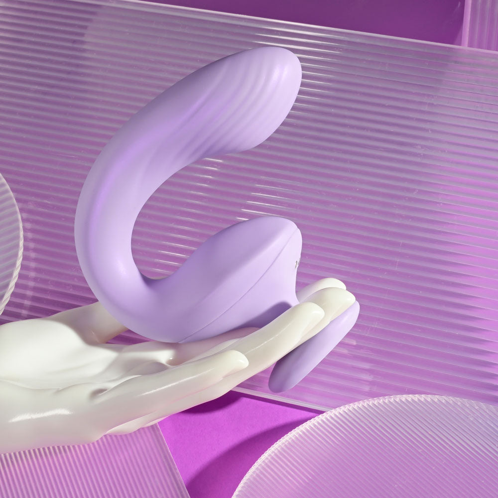 Buy Playboy Pleasure REV ME UP - Purple USB Rechargeable Dual Motor Curved Vibrator at NZ’s Mega Adult Toys Store. Discover premium sex toys with discreet shipping at the best price in NZ
