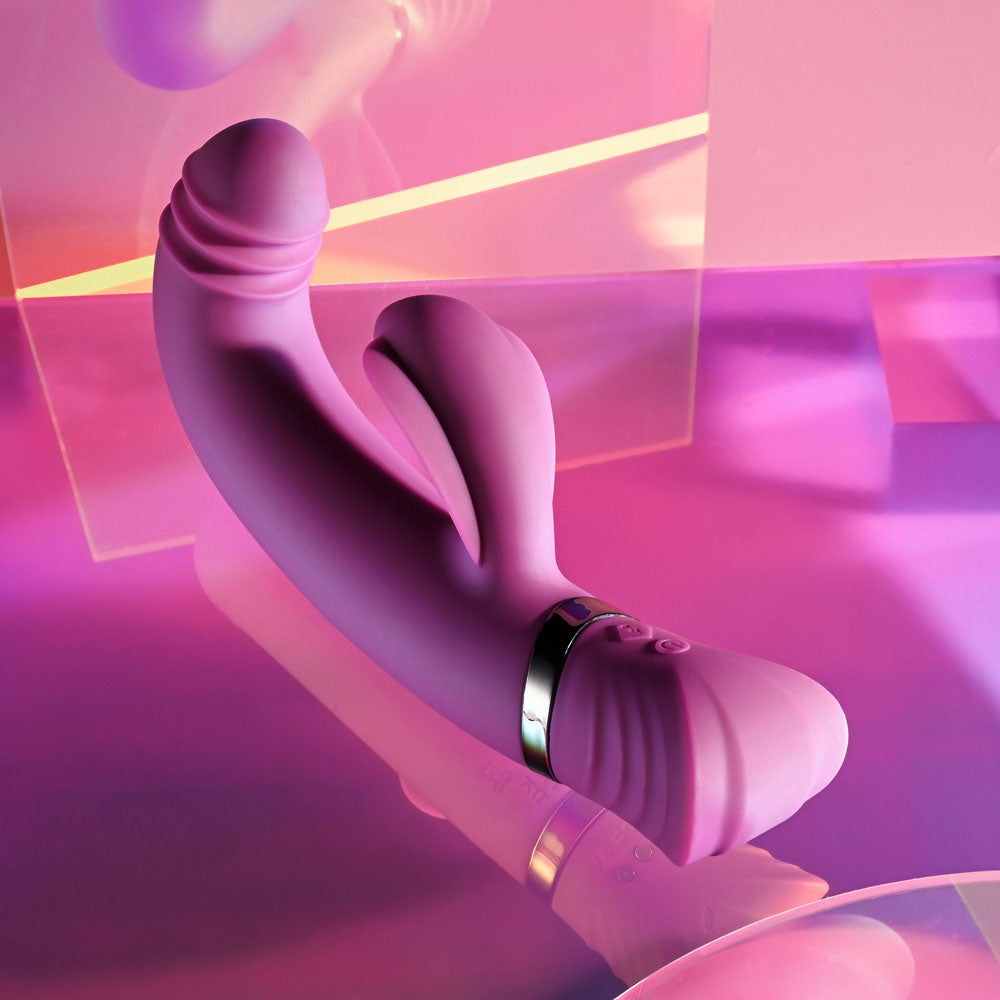Buy Playboy Pleasure TAP THAT - Purple 16.5 cm USB Rechargebale Rabbit Vibrator at NZ’s Mega Adult Toys Store. Discover premium sex toys with discreet shipping at the best price in NZ