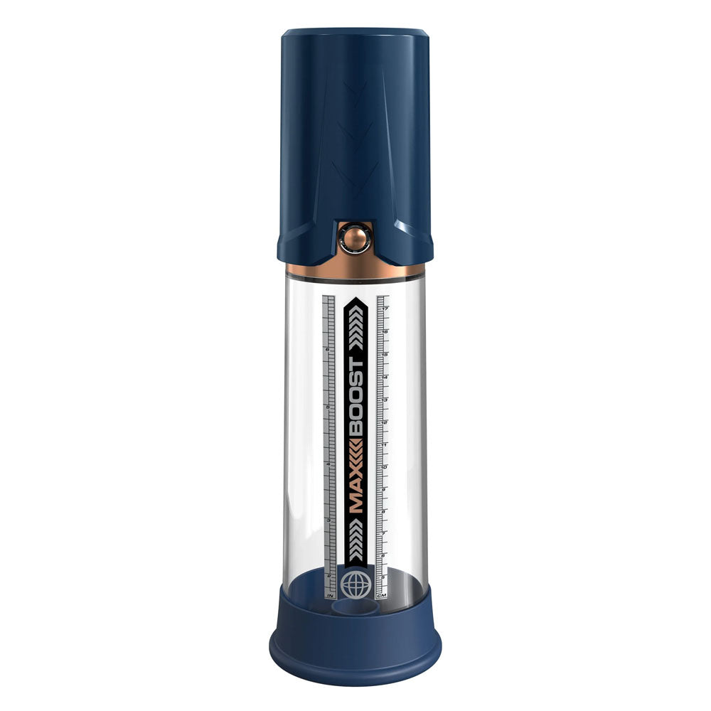 Buy Pump Worx Max Boost - Blue - Blue Penis Pump at NZ’s Mega Adult Toys Store. Discover premium sex toys with discreet shipping at the best price in NZ