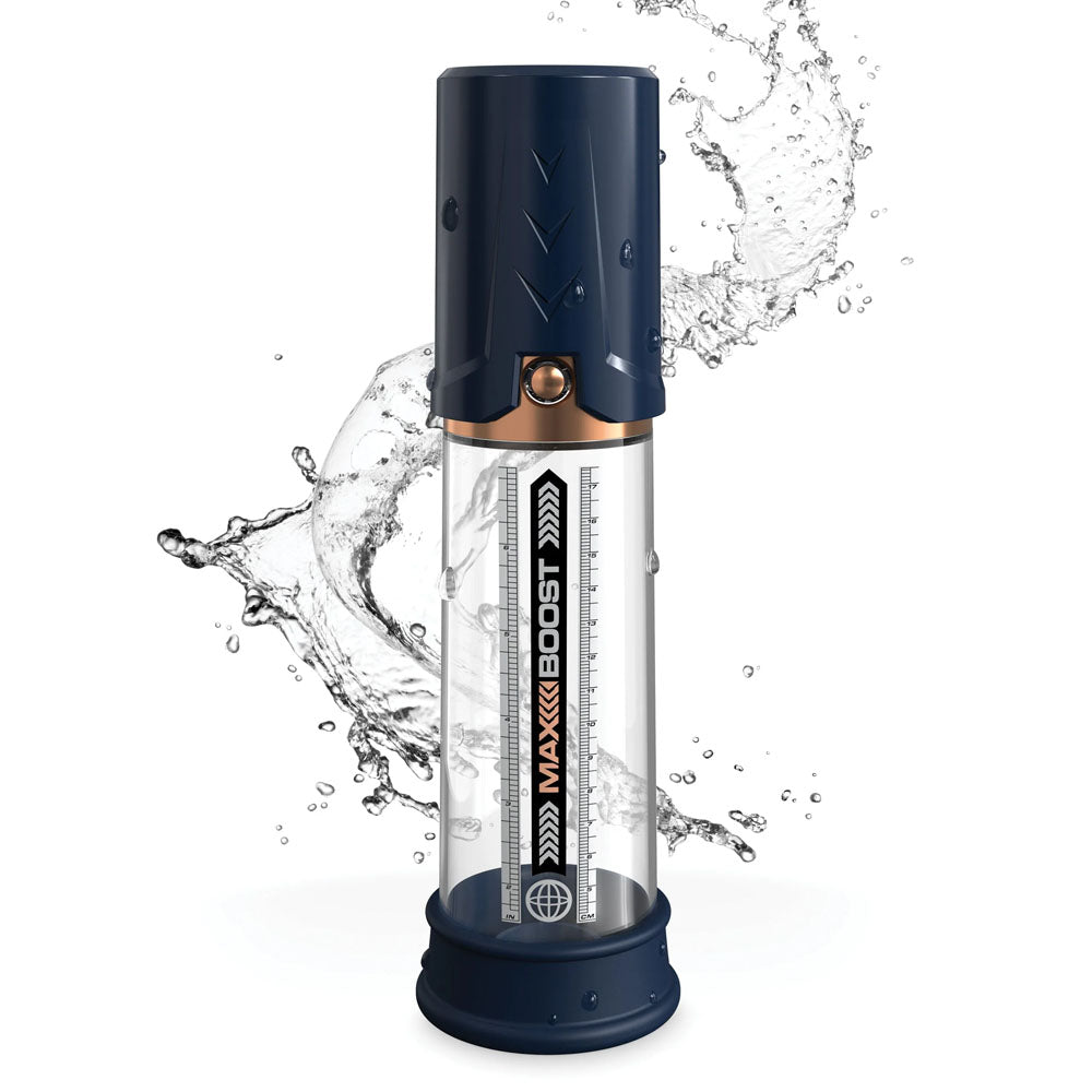Buy Pump Worx Max Boost - Blue - Blue Penis Pump at NZ’s Mega Adult Toys Store. Discover premium sex toys with discreet shipping at the best price in NZ