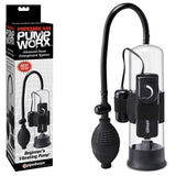 Buy Pump Worx Beginner's Vibrating Pump - Clear/Black Vibrating Penis Pump at NZ’s Mega Adult Toys Store. Discover premium sex toys with discreet shipping at the best price in NZ
