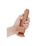 REALROCK Straight Realistic Dildo with Balls - 18 cm - Tan 18 cm (7'') Dong