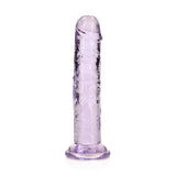 REALROCK 15.5 cm Straight Dildo - Purple - Purple 15.5 cm (6'') Dong