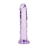 REALROCK 15.5 cm Straight Dildo - Purple - Purple 15.5 cm (6'') Dong