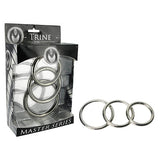 Buy Master Series Trine Steel Ring Collection - Steel Cock Rings - Set of 3 Sizes at NZ’s Mega Adult Toys Store. Discover premium sex toys with discreet shipping at the best price in NZ