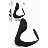 Buy Adam & Eve Adam's Rechargeable Prostate Pleaser & C - Ring - Black USB Rechargeable Anal Plug with Cock Ring