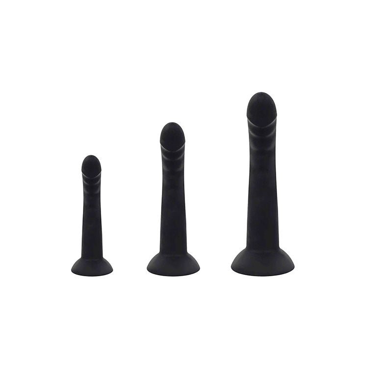 Buy Adam & Eve ADAMS RIDGED TRIO - Black Anal Training Kit - Set of 3 Sizes