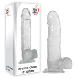 Buy Adam & Eve Crystal Clear 8'' Dildo - Clear 20.3 cm (8'') Dong