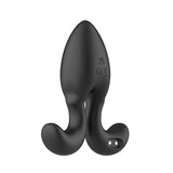 Buy Adam & Eve OMEGA Vibrating Plug - Black 10 cm USB Rechargeable Vibrating Butt Plug with Remote