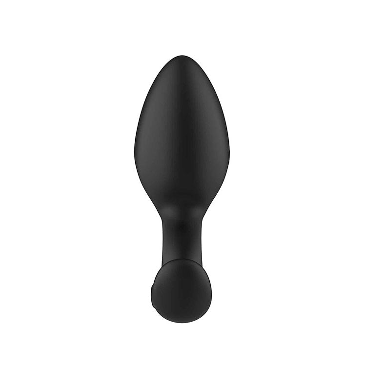 Buy Adam & Eve OMEGA Vibrating Plug - Black 10 cm USB Rechargeable Vibrating Butt Plug with Remote