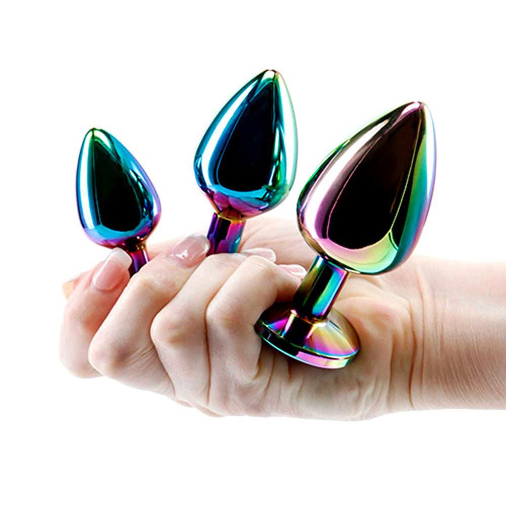 Buy Adam & Eve RAINBOW HEART GEM ANAL TRAINING SET - Multicoloured Metal Anal Plugs with Gem Bases - Set of 3 Sizes at Oh Joy. Discover premium sexual toys with discreet shipping at the best price in NZ