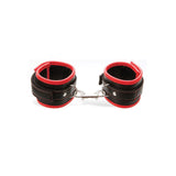 Buy Adam & Eve SCARLET COUTURE BONDAGE CUFFS - Black/Red Restraints