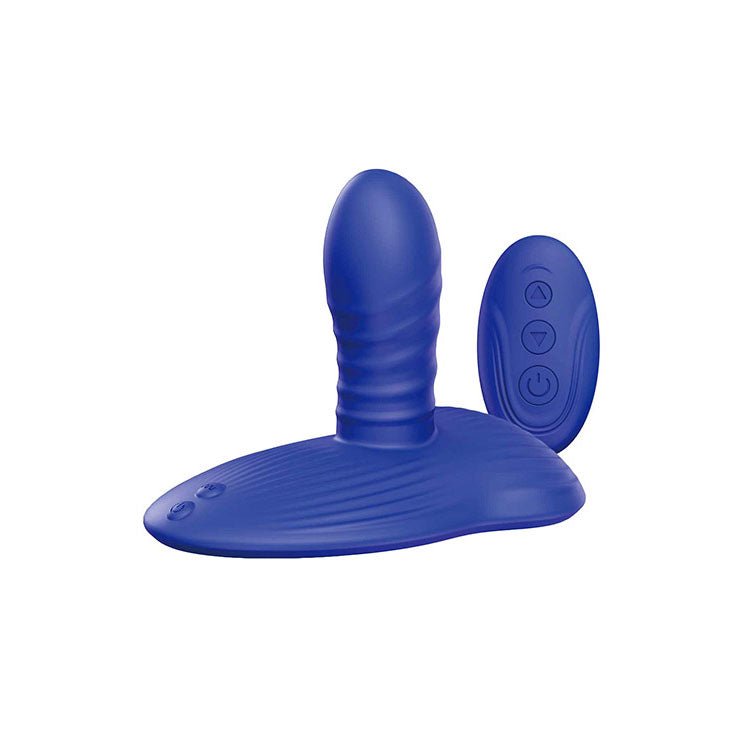 Buy Adam & Eve THE MIDNGHT RIDER - Blue USB Rechargeable Thrusting Vibrating Grinder with Remote Control at Oh Joy. Discover premium sexual toys with discreet shipping at the best price in NZ