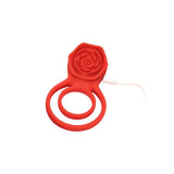 Buy Adam & Eve VIBRATING ROSE DOUBLE ENHANCER - Red USB Rechargeable Cock & Balls Ring with Remote
