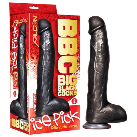Buy BBC (Big Black Cocks) - Ice Pick - Black 33 cm (13'') Dong at NZ’s Mega Adult Toys Store. Discover premium sex toys with discreet shipping at the best price in NZ
