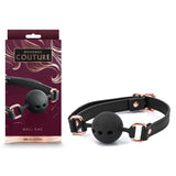 Buy Bondage Couture Ball Gag - Black - Black Mouth Restraint