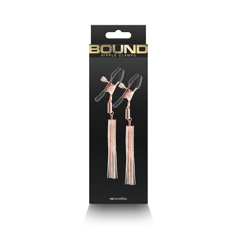 Buy Bound Nipple Clamps - D2 - Rose Gold - Rose Gold Nipple Clamps - Set of 2 at NZ’s Mega Adult Toys Store. Discover premium sex toys with discreet shipping at the best price in NZ