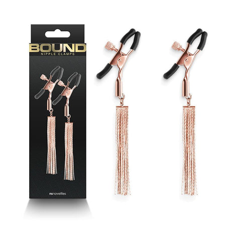Buy Bound Nipple Clamps - D2 - Rose Gold - Rose Gold Nipple Clamps - Set of 2 at NZ’s Mega Adult Toys Store. Discover premium sex toys with discreet shipping at the best price in NZ