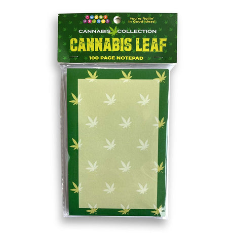 Buy Cannabis Leaf Notepad - Novelty Notepad - 100 Pages