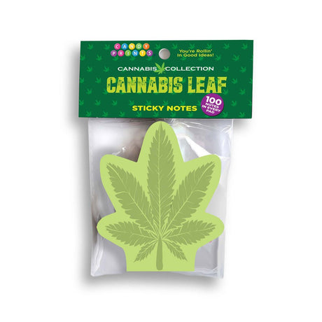 Buy Cannabis Leaf Sticky Notes - Novelty Sticky Notes - 100 Pack