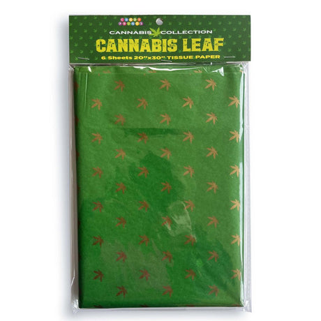 Buy Cannabis Leaf Tissue Paper Sheets - Novelty Decoration Sheets - 6 Pack
