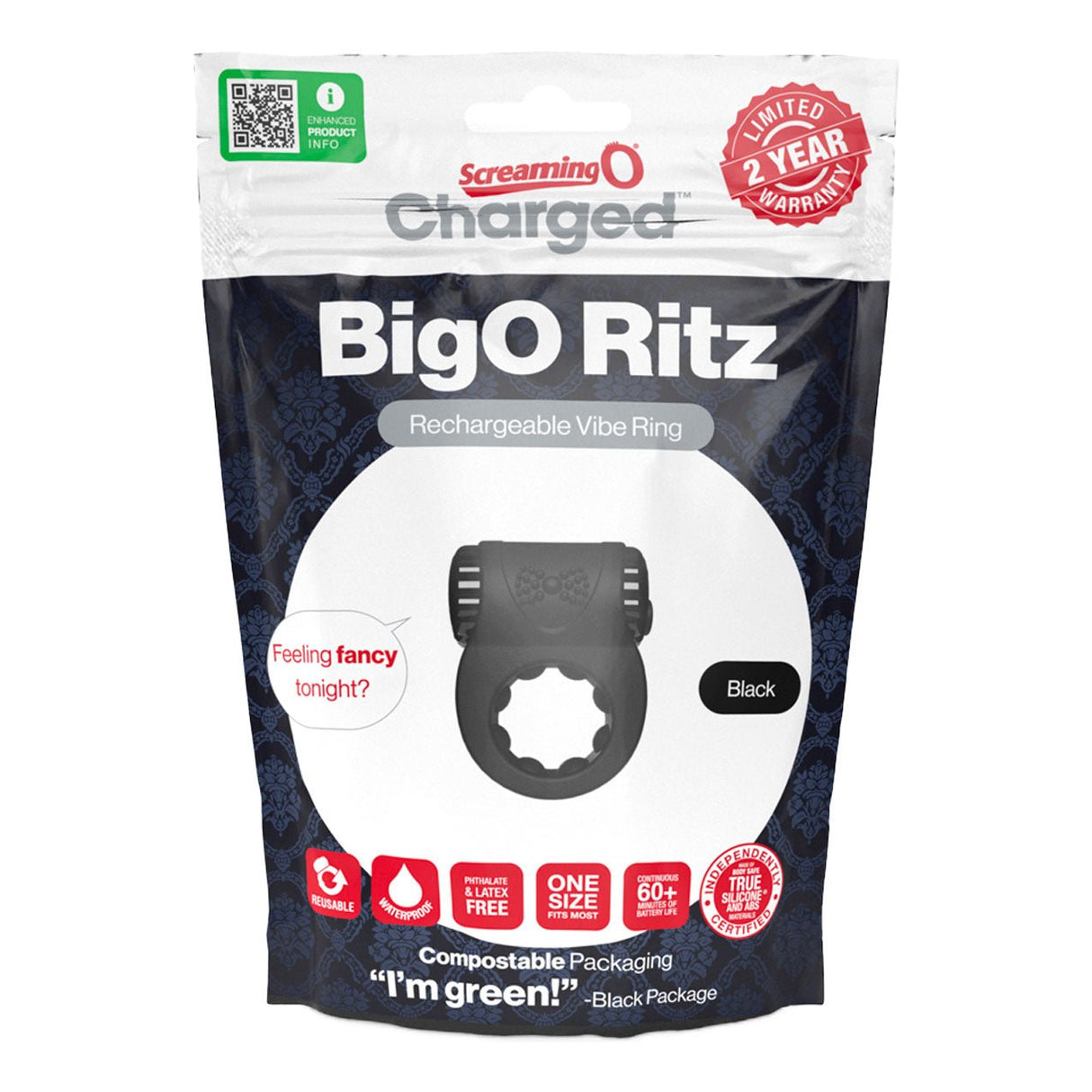 Buy Charged Big O Ritz - Black at Oh Joy. Discover premium sexual toys with discreet shipping at the best price in NZ