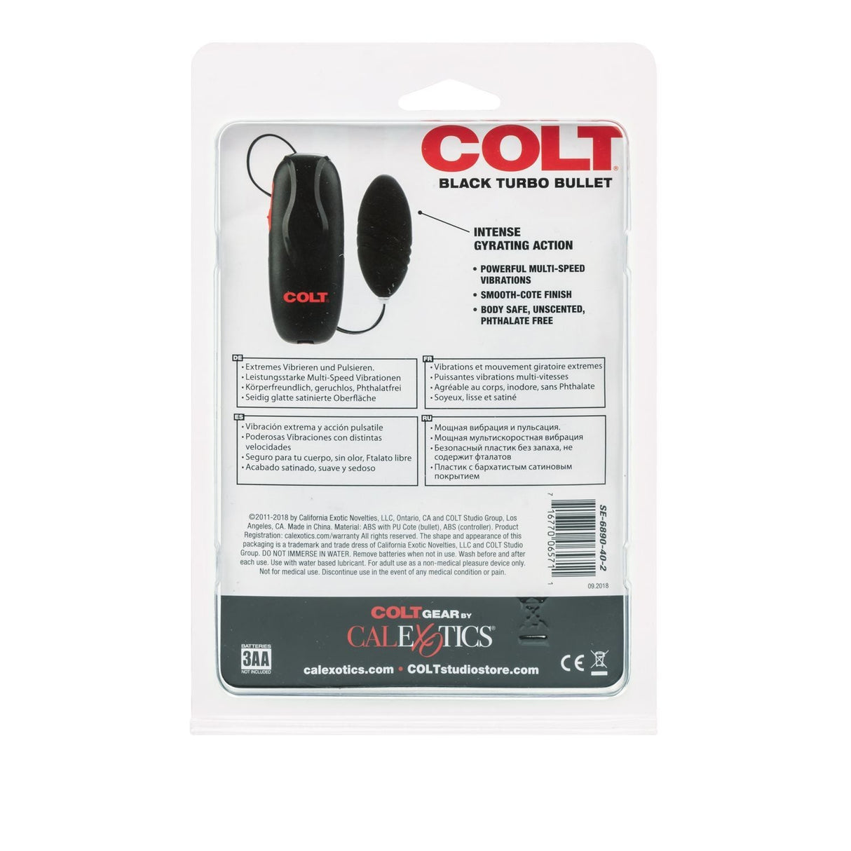 Buy COLT Turbo Bullet Black at Oh Joy. Discover premium sexual toys with discreet shipping at the best price in NZ