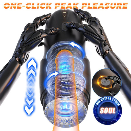 Buy CyberSkin Galaxy Voy - USB Rechargeable Thrusting & Rotating Auto Masturbator with Heater at Oh Joy. Discover premium sexual toys with discreet shipping at the best price in NZ