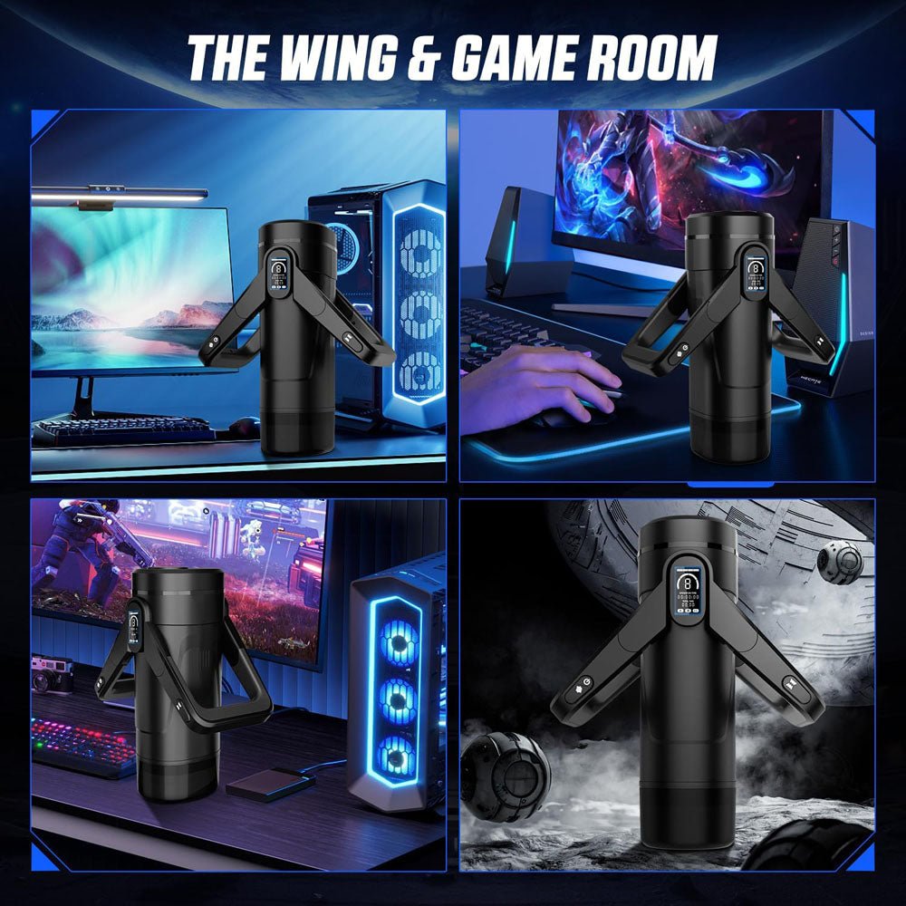 Buy CyberSkin The Wing - Black USB Rechargeable Thrusting & Massaging Auto Masturbator with Heater at Oh Joy. Discover premium sexual toys with discreet shipping at the best price in NZ