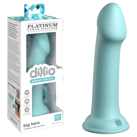 Buy Dillio Platinum Big Hero - Teal - Teal 15.2 cm (6'') Dong at NZ’s Mega Adult Toys Store. Discover premium sex toys with discreet shipping at the best price in NZ