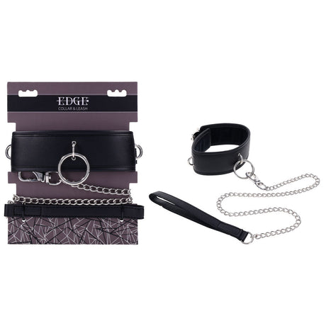 Buy EDGE Collar & Leash - Black Neck Restraint with Heavy Duty Metal Leash at Oh Joy. Discover premium sexual toys with discreet shipping at the best price in NZ