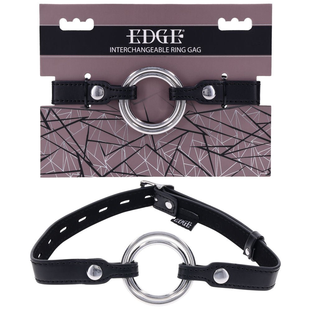 Buy EDGE Interchangeable Ring Gag - Black Mouth Gag Restraint with 2 Interchangeable Pieces at Oh Joy. Discover premium sexual toys with discreet shipping at the best price in NZ