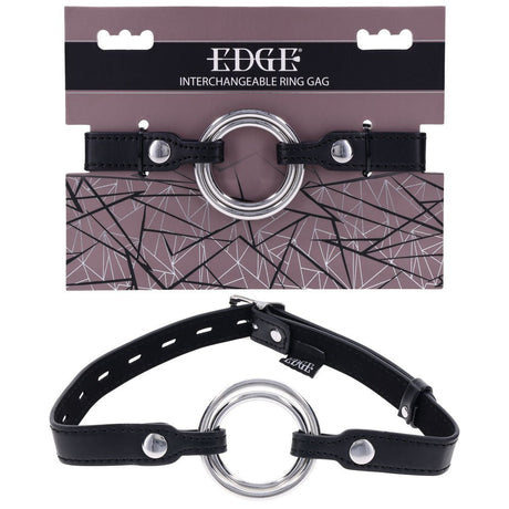 Buy EDGE Interchangeable Ring Gag - Black Mouth Gag Restraint with 2 Interchangeable Pieces at Oh Joy. Discover premium sexual toys with discreet shipping at the best price in NZ