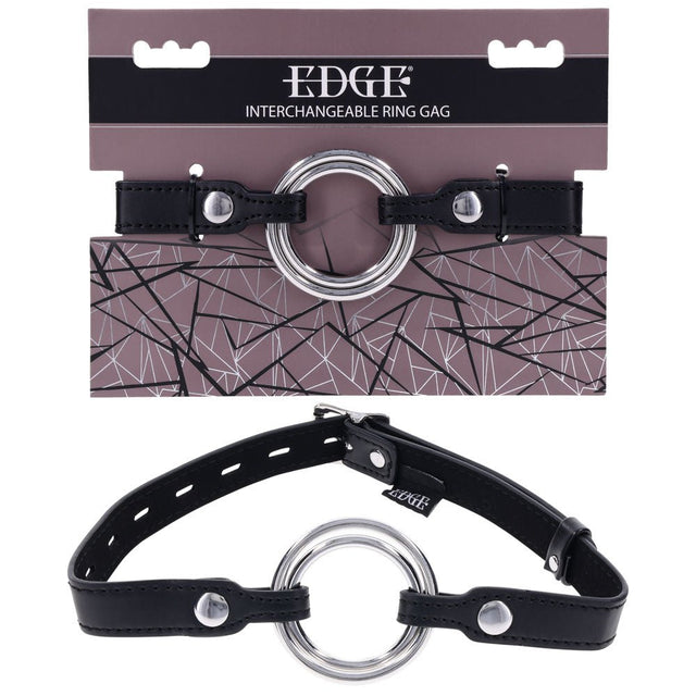 Buy EDGE Interchangeable Ring Gag - Black Mouth Gag Restraint with 2 Interchangeable Pieces at Oh Joy. Discover premium sexual toys with discreet shipping at the best price in NZ