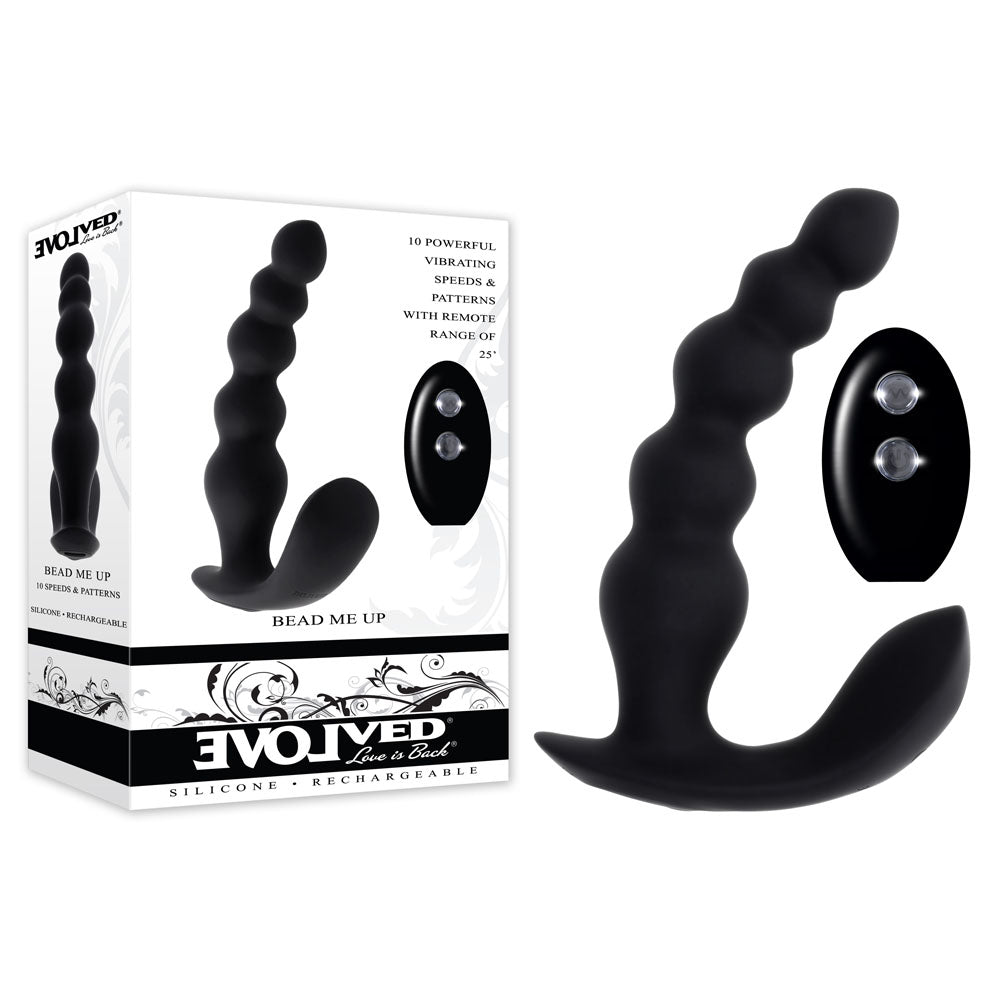 Buy Evolved BEAD ME UP - Black 16.8 cm USB Rechargeable Vibrating Anal Beads with Wireless Remote at Oh Joy. Discover premium sexual toys with discreet shipping at the best price in NZ