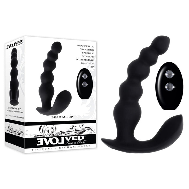Buy Evolved BEAD ME UP - Black 16.8 cm USB Rechargeable Vibrating Anal Beads with Wireless Remote at Oh Joy. Discover premium sexual toys with discreet shipping at the best price in NZ
