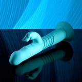 Buy Evolved BUNNY HOP - Teal 25.1 cm USB Rechargeable Thrusting Rabbit Vibrator with Suction Base at Oh Joy. Discover premium sexual toys with discreet shipping at the best price in NZ
