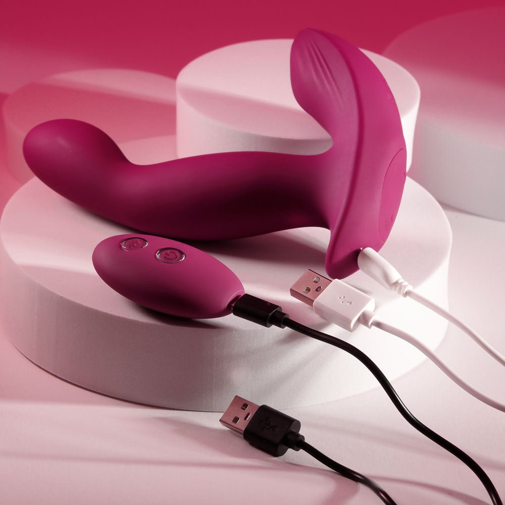 Buy Evolved COME ON OVER - Burgundy Red 15.9 cm USB Rechargeable Vibrator with Wireless Remote at Oh Joy. Discover premium sexual toys with discreet shipping at the best price in NZ