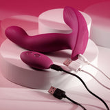 Buy Evolved COME ON OVER - Burgundy Red 15.9 cm USB Rechargeable Vibrator with Wireless Remote at Oh Joy. Discover premium sexual toys with discreet shipping at the best price in NZ