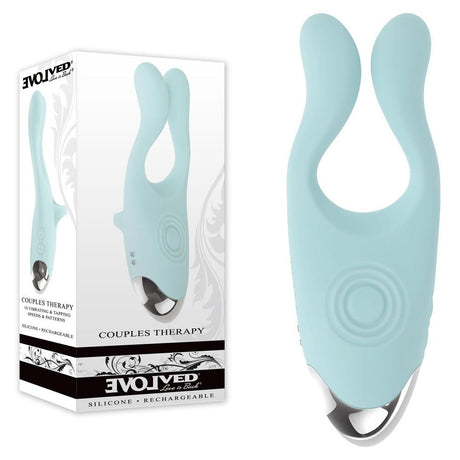 Buy Evolved COUPLES THERAPY - Teal USB Rechargeable Couples Stimulator at Oh Joy. Discover premium sexual toys with discreet shipping at the best price in NZ