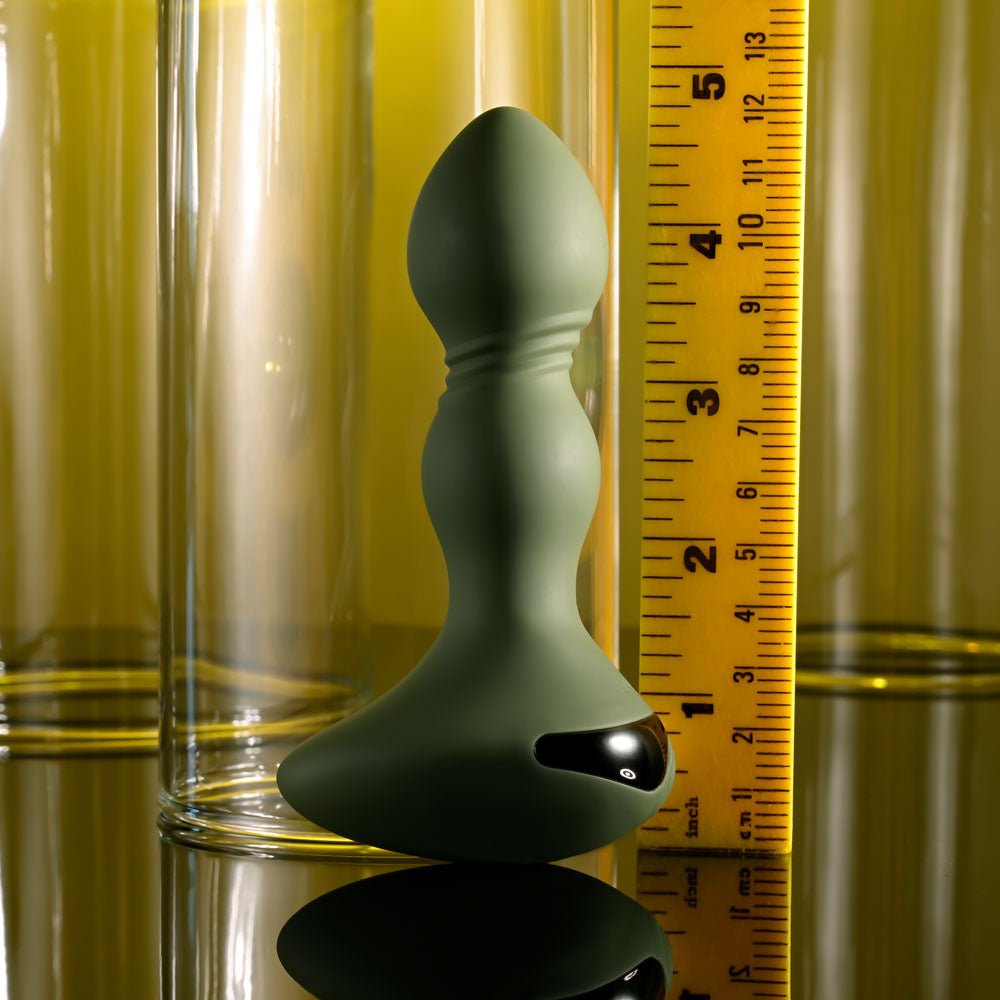 Buy Evolved LIEUTENANT - Green 12.2 cm USB Rechargeable Vibrating Butt Plug at NZ’s Mega Adult Toys Store. Discover premium sex toys with discreet shipping at the best price in NZ