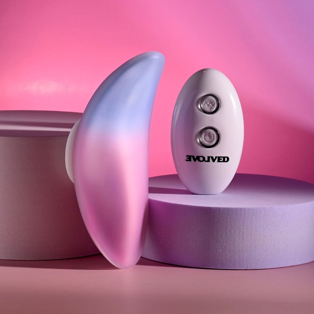 Buy Evolved PARADISE PANTY - Pink/Purple USB Rechargeable Panty Vibrator with Remote Control at Oh Joy. Discover premium sexual toys with discreet shipping at the best price in NZ
